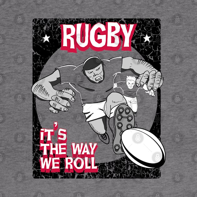 Rugby Comic Style Player 3 by atomguy